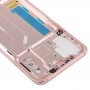 Bezel de cadre moyen avec touches latérales pour Xiaomi Mi 8 (or rose)