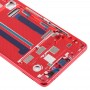Kesk-raami bezel külgvõtmetega Xiaomi Mi 8 SE jaoks (punane)
