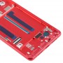 Kesk-raami bezel külgvõtmetega Xiaomi Mi 8 SE jaoks (punane)