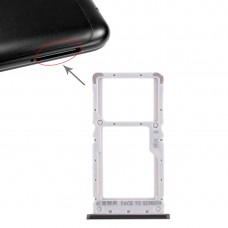 SIM карта тава + тава за SIM карта / микро SD карта за Xiaomi Redmi бележка 6 Pro (черен)