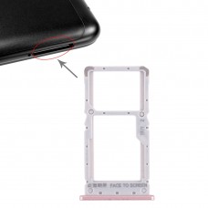 Plateau de carte SIM + plateau de carte SIM / plateau de carte micro SD pour Xiaomi Redmi Note 6 Pro (Rose Gold)