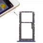 SIM Card Tray + SIM Card Tray / Micro SD Card Tray for Xiaomi Pocophone F1 (Blue)