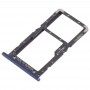 Zásobník karty SIM + Zásobník karty SIM karty / Micro SD karta Zásobník pro Xiaomi Pocophone F1 (modrá)