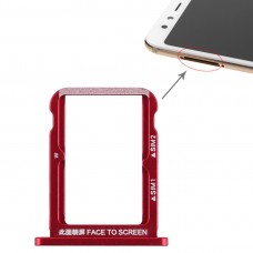 Double SIM Card מגש עבור Xiaomi Mi 6X (אדום)