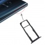 La bandeja de tarjeta SD bandeja de tarjeta SIM bandeja de tarjeta SIM + + Micro para Asus ZenFone Max Pro (M2) ZB631KL (Negro)