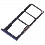 SIM-карты лоток + SIM-карты лоток + Micro SD-карты лоток для Asus ZenFone Max Pro (M2) ZB631KL (синий)