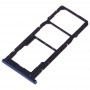 SIM-карты лоток + SIM-карты лоток + Micro SD-карты лоток для Asus ZenFone Max Pro (M2) ZB631KL (синий)