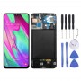 LCD Screen and Digitizer Full Assembly with Frame for Galaxy A50 SM-A505F (Black)