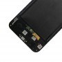 Écran LCD et numériseur Assemblage complet avec cadre pour Galaxy A50 SM-A505F (Noir)