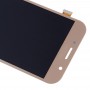 LCD displej a digitizér plná montáž (materiál TFT) pro Galaxy A7 (2017), A720FA, A720F / DS (zlato)