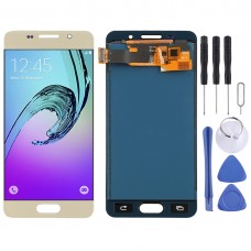 LCD Screen and Digitizer Full Assembly (TFT Material) for Galaxy A3 (2016), A310F, A310F/DS, A310M, A310M/DS, A310Y(Gold)