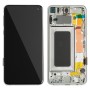 LCD Screen and Digitizer Full Assembly with Frame for Galaxy S10e (Silver)
