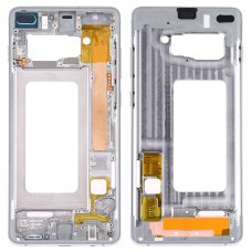 Middle Frame Bezel Plate with Side Keys for Samsung Galaxy S10+(Silver)