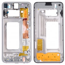 Středový rám Bezelová deska s bočními klíči pro Samsung Galaxy S10E SM-G970F / DS, SM-G970U, SM-G970W (bílá)