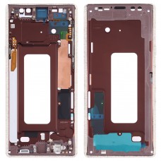 Kesk-raami bezel plaat küljeklahvidega Samsung Galaxy Note9 SM-N960F / DS, SM-N960U, SM-N9600 / DS (Gold)