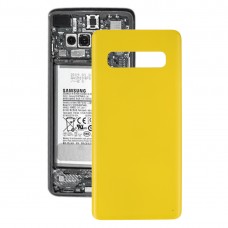 Батерия Задното покритие за Galaxy S10 (жълто)