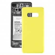 Оригинальная батарея задняя крышка для Galaxy S10e SM-G970F / DS, SM-G970U, SM-G970W (желтый)