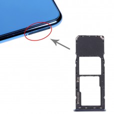 SIM-kortfack + Micro SD-kortfack för Galaxy A7 (2018) / A750F (Svart)