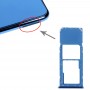 SIM Card Tray + Micro SD Card Tray for Galaxy A7 (2018) / A750F (Blue)