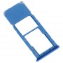Bandeja Bandeja de tarjeta SIM + Micro SD Card para Galaxy A7 (2018) / A750F (azul)