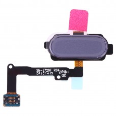Сензор за пръстови отпечатъци Flex кабел за Galaxy J7 Duo SM-J720F (сиво)