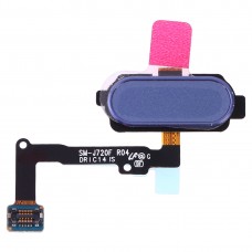 Sensor de huellas dactilares cable flexible para el Galaxy J7 Duo SM-J720F (azul)