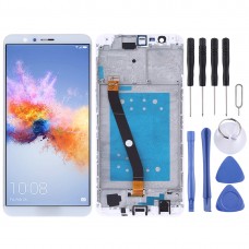 LCD Screen and Digitizer Full Assembly with Frame for Huawei Honor 7X(White)