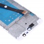 LCD екран и дигитализатор пълно сглобяване с рамка за Huawei Honor 7x (бял)