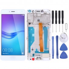 LCD Screen and Digitizer Full Assembly with Frame for Huawei Y5 (2017)(White)