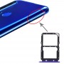 SIM-kortin lokero + NM-korttilokero Huawei Nova 5: lle (violetti)