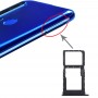 SIM-карты лоток + SIM-карты лоток / Micro SD-карты лоток для Huawei Nova 5i (черный)