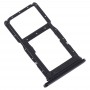 SIM Card Tray + SIM Card Tray / Micro SD Card Tray for Huawei Nova 5i (Black)