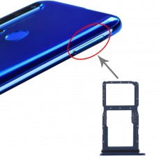 SIM kártya tálca + SIM kártya tálca / Micro SD kártya tálca a Huawei Nova 5i (kék) számára