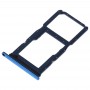 Slot per scheda SIM + Slot per scheda SIM / Micro SD vassoio di carta per Huawei Nova 5i (blu)