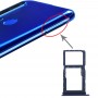 SIM-kortfacket + SIM-kortfack / micro SD-kortfack för Huawei Nova 5i (blå)