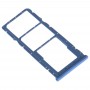 Plateau de carte SIM + plateau de carte SIM + plateau de carte Micro SD pour Huawei Y9 (2019) (bleu)