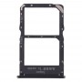 SIM-Karten-Behälter + NM Karten-Behälter für Huawei Mate-30 Lite (schwarz)