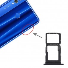 Bandeja Bandeja de tarjeta SIM + Tarjeta SIM / bandeja de tarjeta Micro SD para Huawei Honor 9X Pro (púrpura)