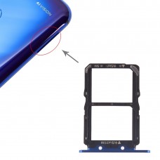 Zásobník karty SIM + SIM kartu Zásobník pro Huawei Ctor Pohled 20 (HONOR V20) (modrý)