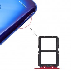 SIM Card Tray + SIM Card Tray for Huawei Honor View 20 (Honor V20) (Red)