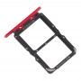 SIM Card Tray + SIM ბარათის უჯრა Huawei საპატიო ნახვა 20 (ღირსების V20) (წითელი)