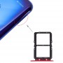 Bandeja de tarjeta SIM + bandeja de tarjeta SIM para Huawei Honor Vista 20 (honor V20) (Rojo)