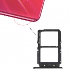 SIM Card Tray + SIM Card Tray for Huawei Nova 4 (Black)