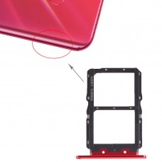 SIM карта тава + тава за SIM карта за Huawei Nova 4 (червен)