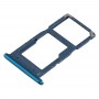 Bandeja Bandeja de tarjeta SIM + Tarjeta SIM / bandeja de tarjeta Micro SD para Huawei P Smart + (2019) (azul)