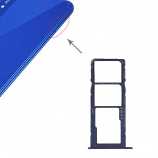 La bandeja de tarjeta SIM bandeja de tarjeta SIM + + micro sd para Huawei Honor Juego 8A (azul)