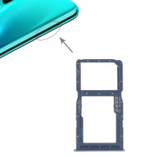 SIM kártya tálca + SIM kártya tálca / mikro SD kártya a Huawei P30 Lite (kék) számára