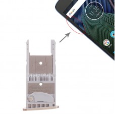 SIM-kortfack + Micro SD-kortfack för Motorola Moto G5 Plus (guld)