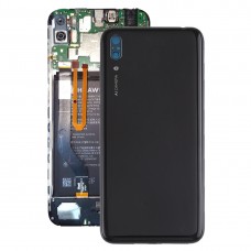 Couverture arrière de la batterie d'origine avec lentille de caméra et touches latérales pour Huawei Y7 Pro (2019) (Noir) 