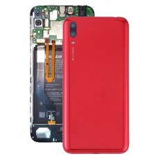 Huawei社Y7プロ（2019）（赤）用カメラレンズ＆サイドキーで元のバッテリー裏表紙 